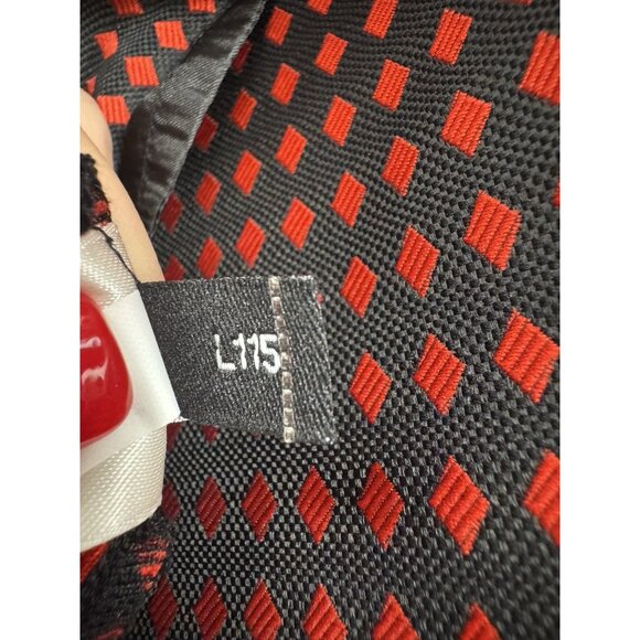 Kate Spade Womens 12 Avery Ankle Trousers Red Black Jacquard Preppy Academia Fit - Picture 7 of 11